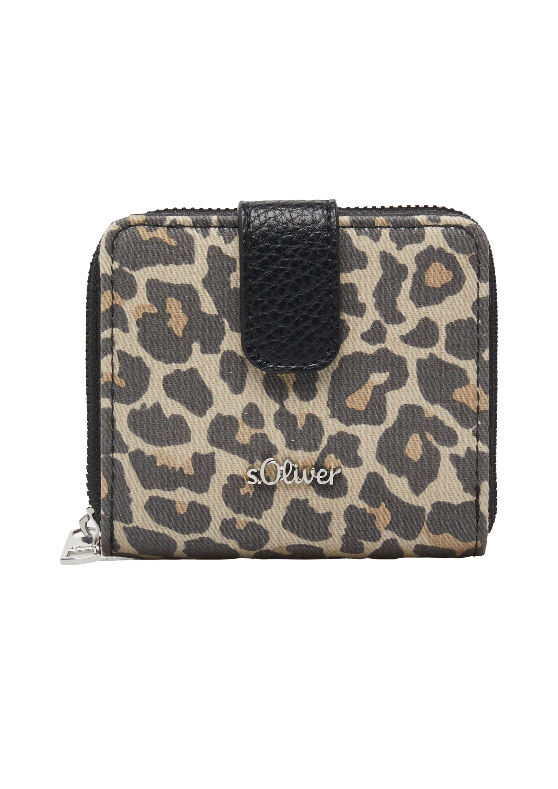 s.Oliver Wallet in Brown: front
