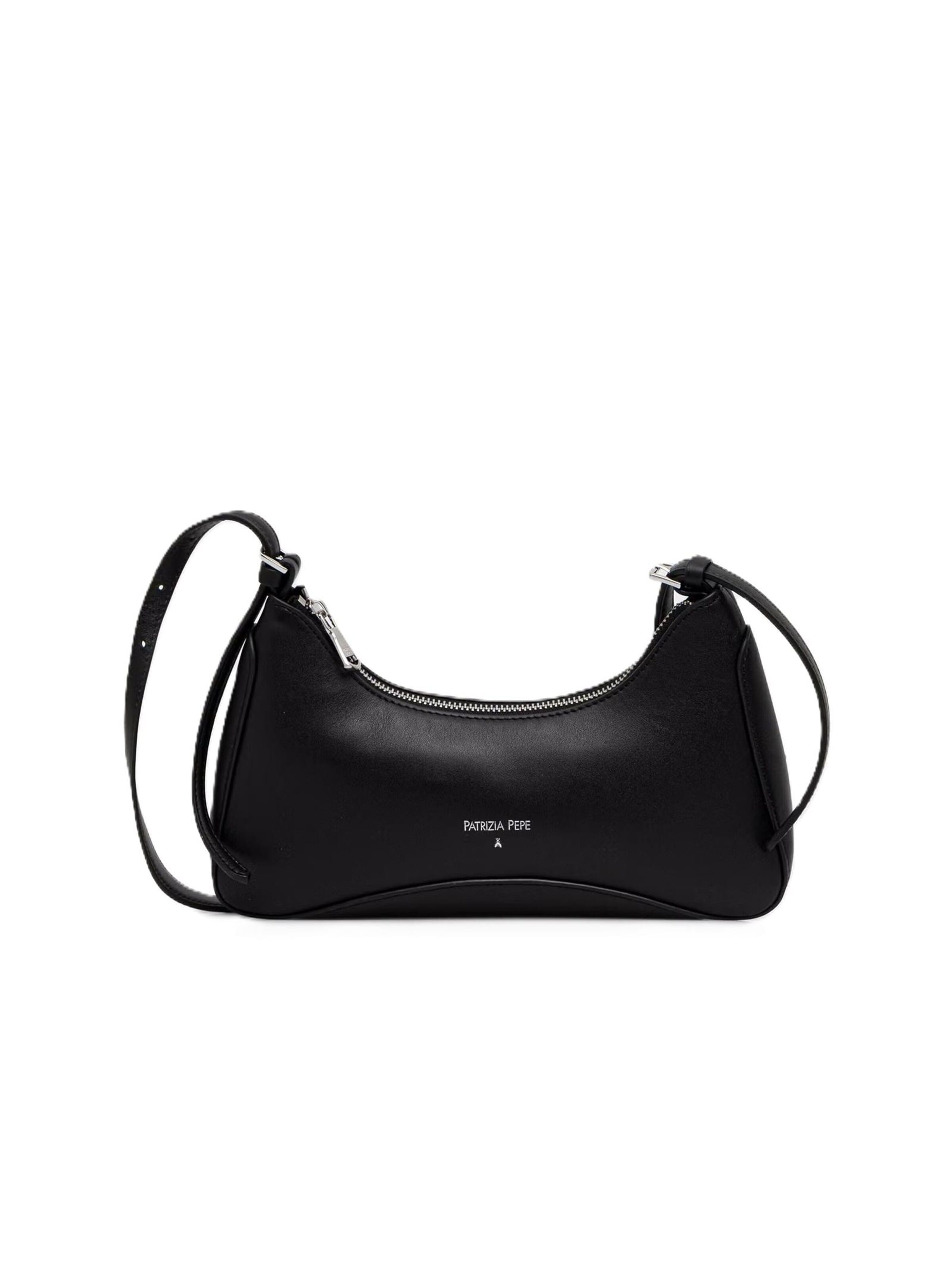 Borsa a spalla di PATRIZIA PEPE in nero: frontale