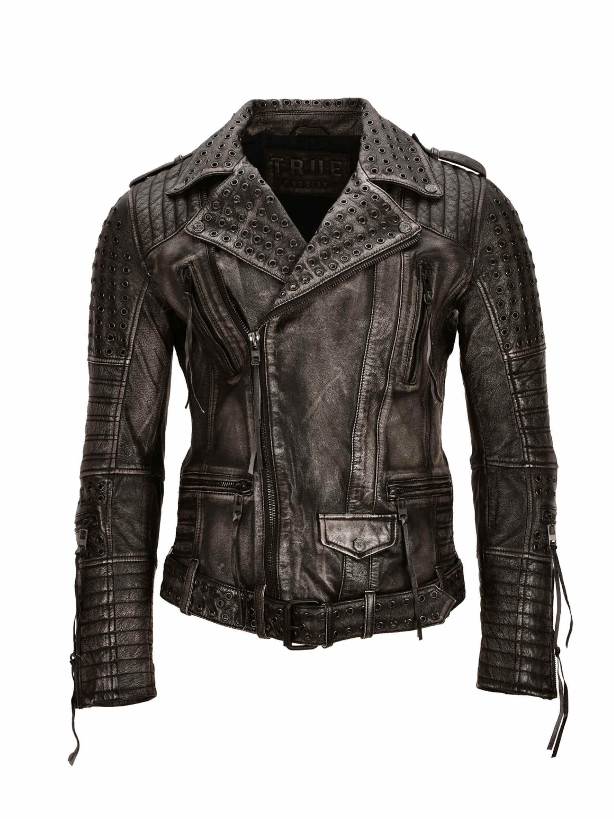 trueprodigy Övergångsjacka 'Geralt' i svart: framsida