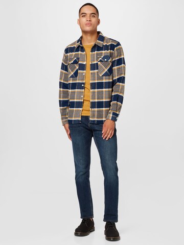 Brixton - Regular Fit Camisa 'BOWERY' em azul