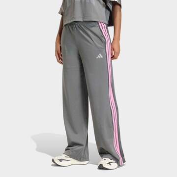 ADIDAS SPORTSWEAR Loose fit Workout Pants in Grey: front