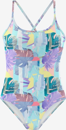 VENICE BEACH Traje de baño en XL en azul neon / amarillo / petróleo / lavanda, Vista del producto