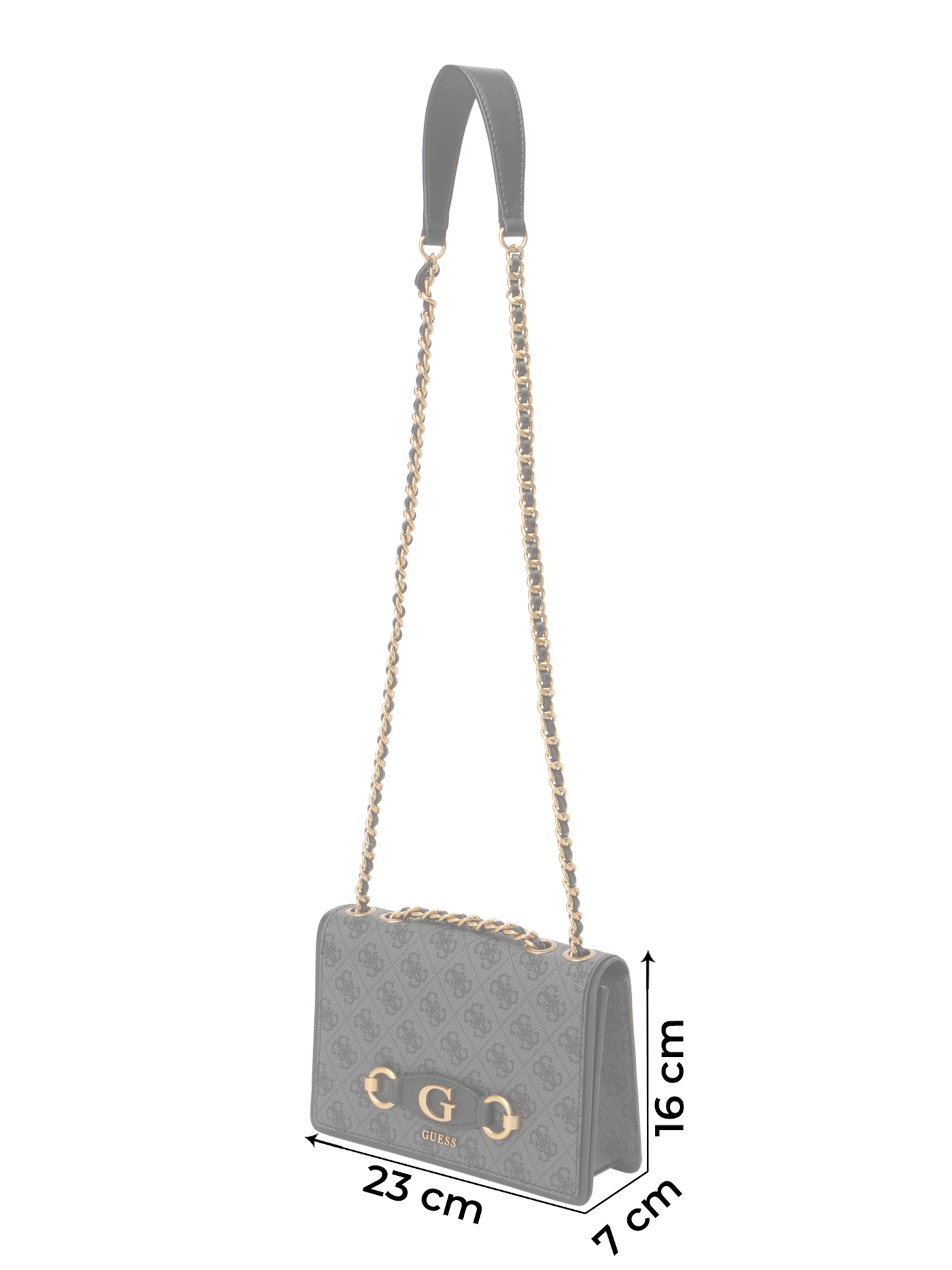 pelēks GUESS Pleca soma 'Izzy'