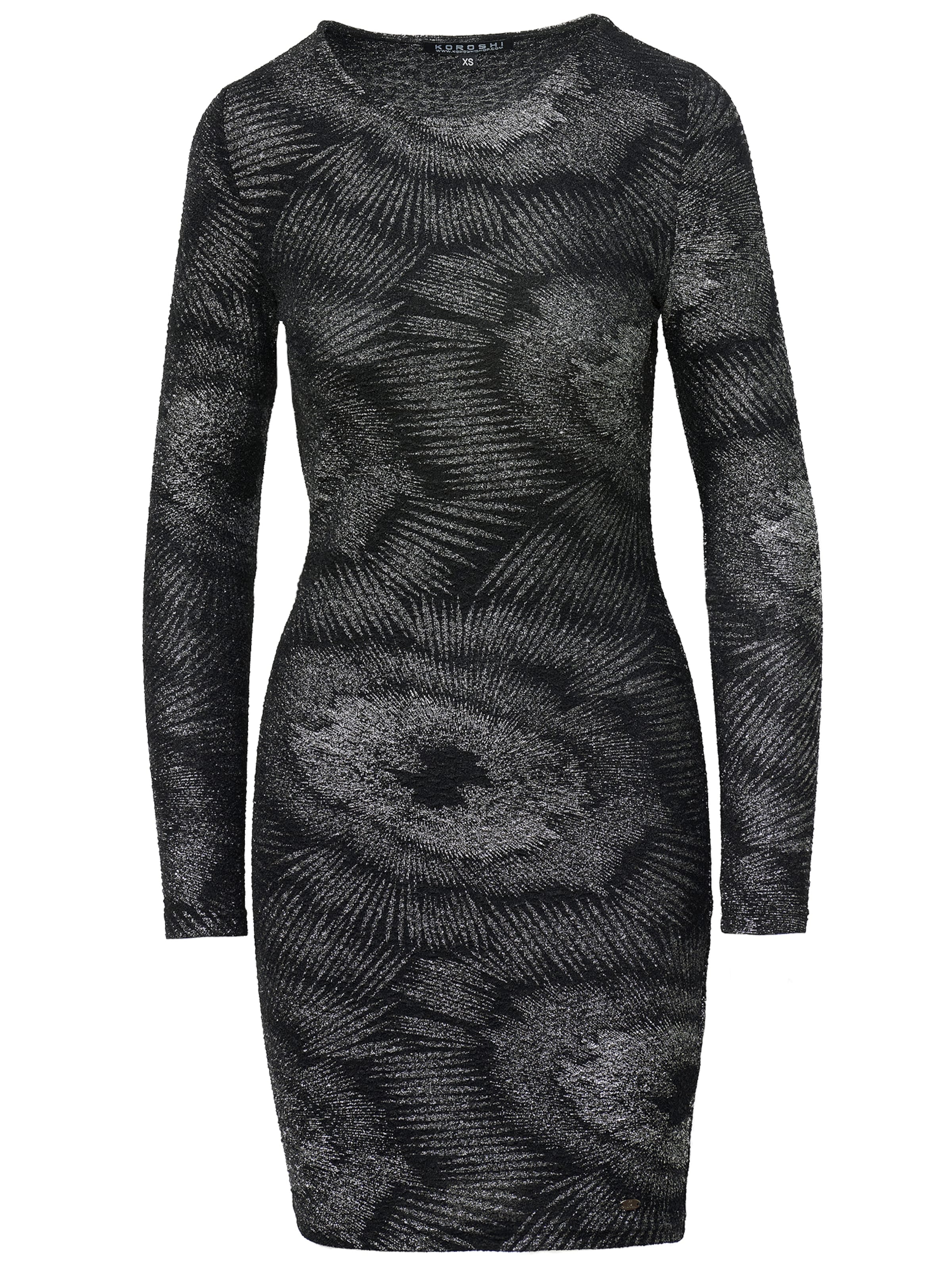 KOROSHI Φόρεμα σε μαύρο: μπροστά