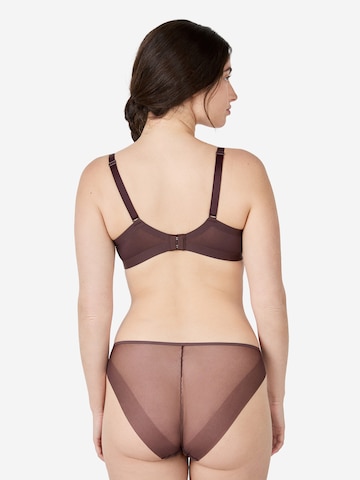 ETAM T-Shirt BH 'Pure Mesh Plus' in Braun