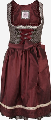 Dirndl 'Käthe' MARJO en rouge : devant