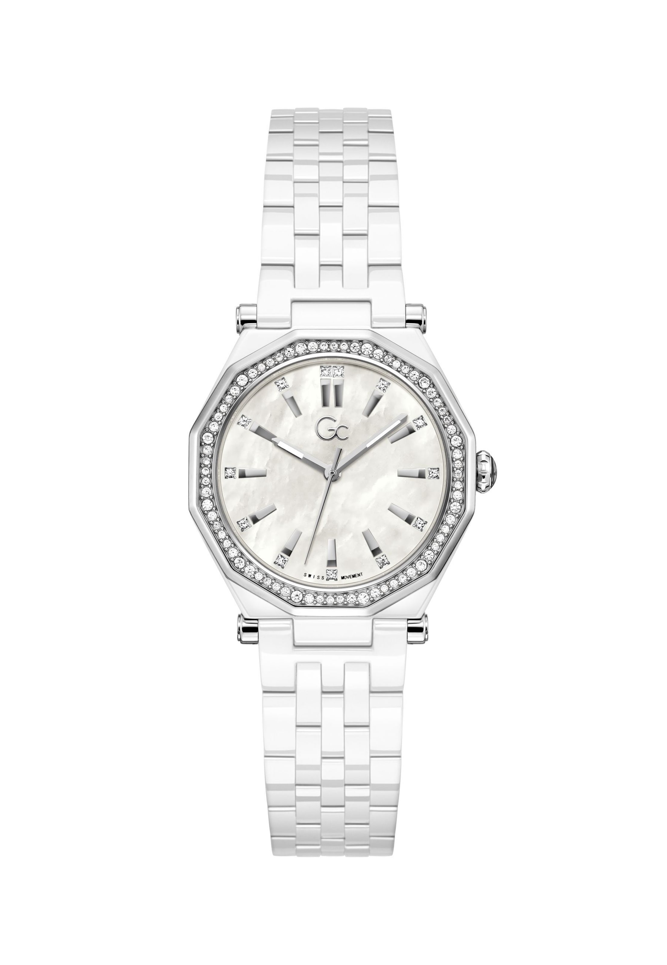 Gc Analogt ur i sølv: forside