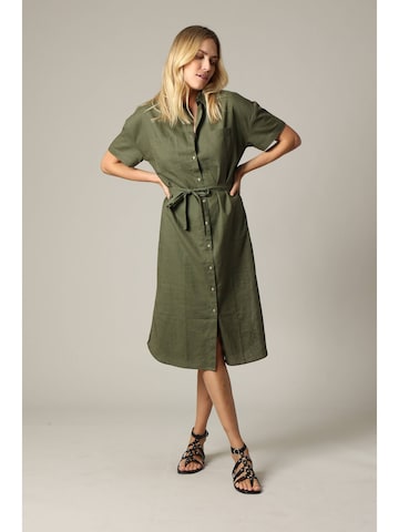 Deeluxe Blousejurk 'Luana' in Groen: voorkant