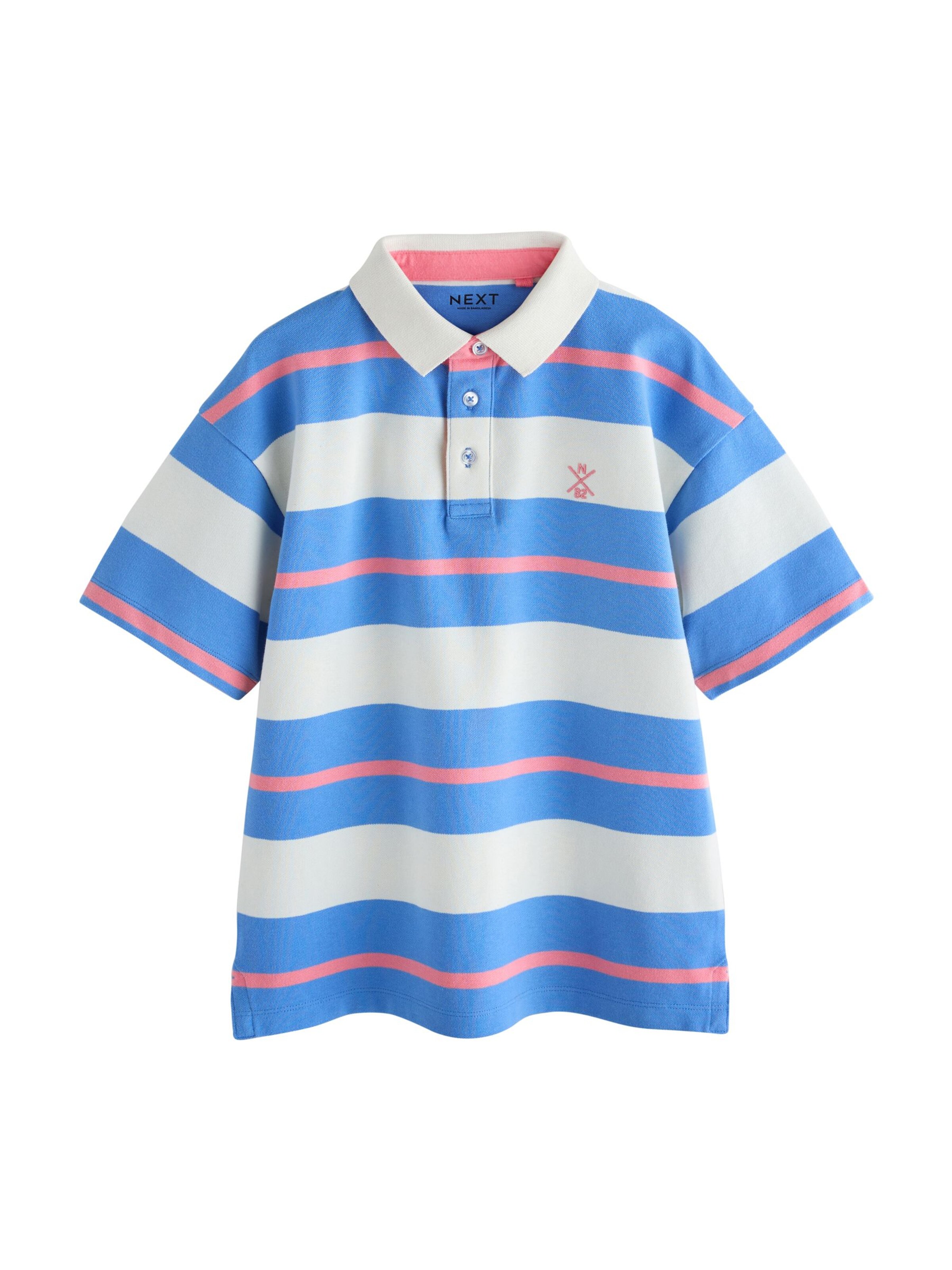 T-Shirt Next en bleu : devant