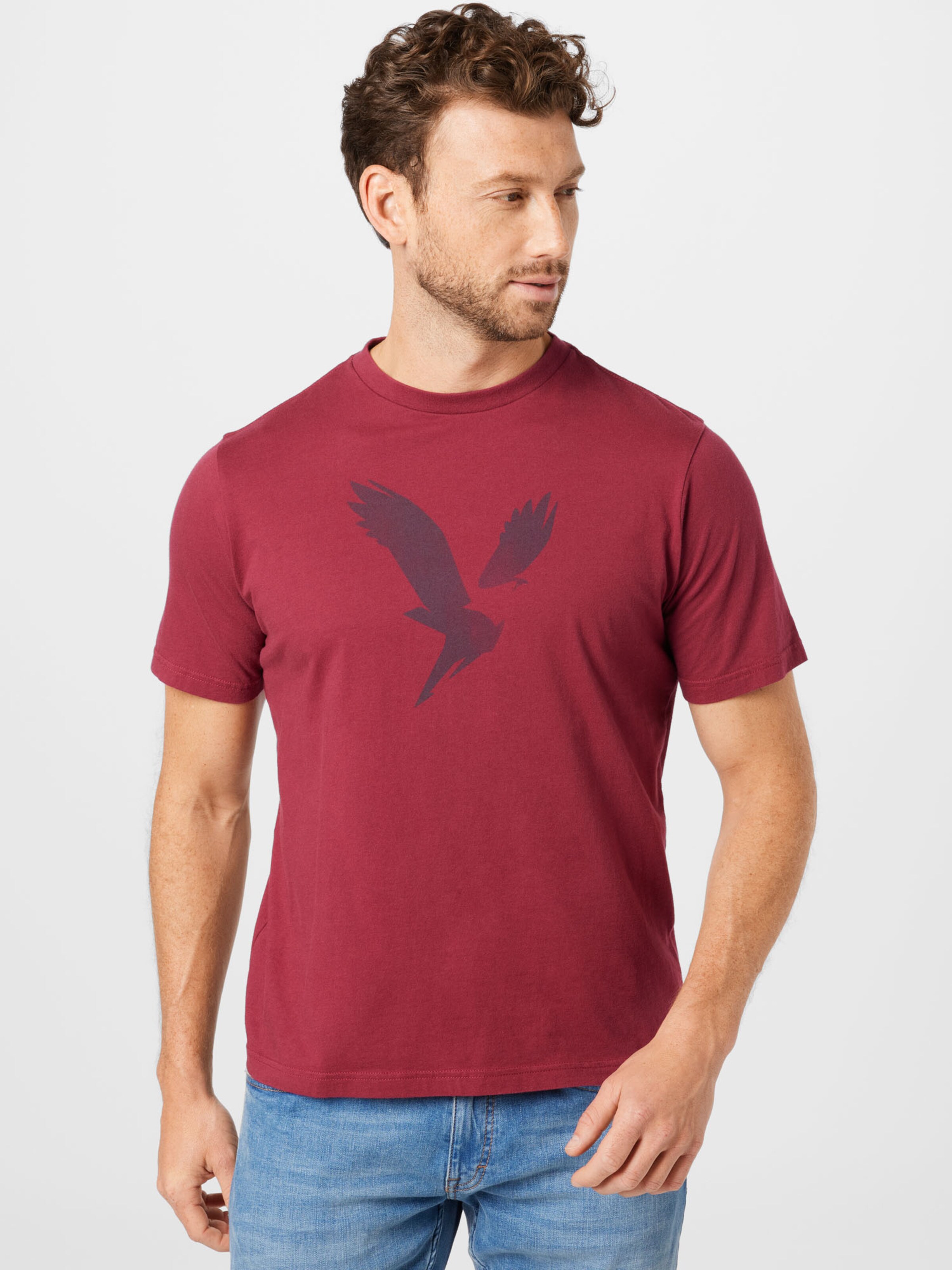 Männer Shirts American Eagle Shirt in Kirschrot - UM33446 Männer Shirts American Eagle Shirt in Kirschrot - UM33446
