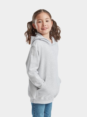 Felpa 'Hoodie for kids' di FRUIT OF THE LOOM in grigio: frontale