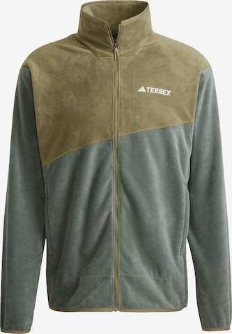 ADIDAS TERREX - Chaqueta polar funcional en gris: frente
