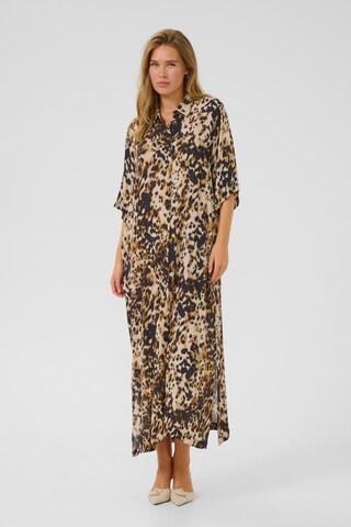 Robe-chemise 'KAthora Amber' Kaffe en marron : devant