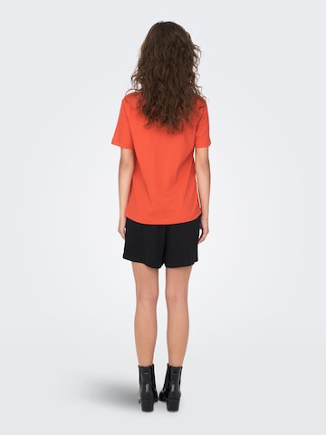 ONLY T-Shirt 'DUFFY' in Orange