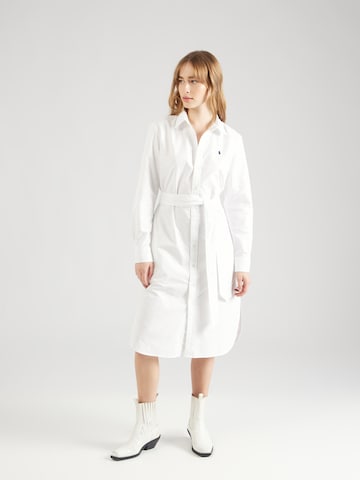 Polo Ralph Lauren Платье-рубашка 'MARINER' в Белый: спереди