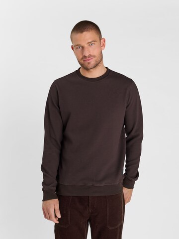 Sweat-shirt 'CYRO' Le Temps Des Cerises en marron : devant