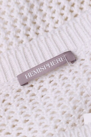 Hemisphere Baumwoll-Pullover S in Weiß