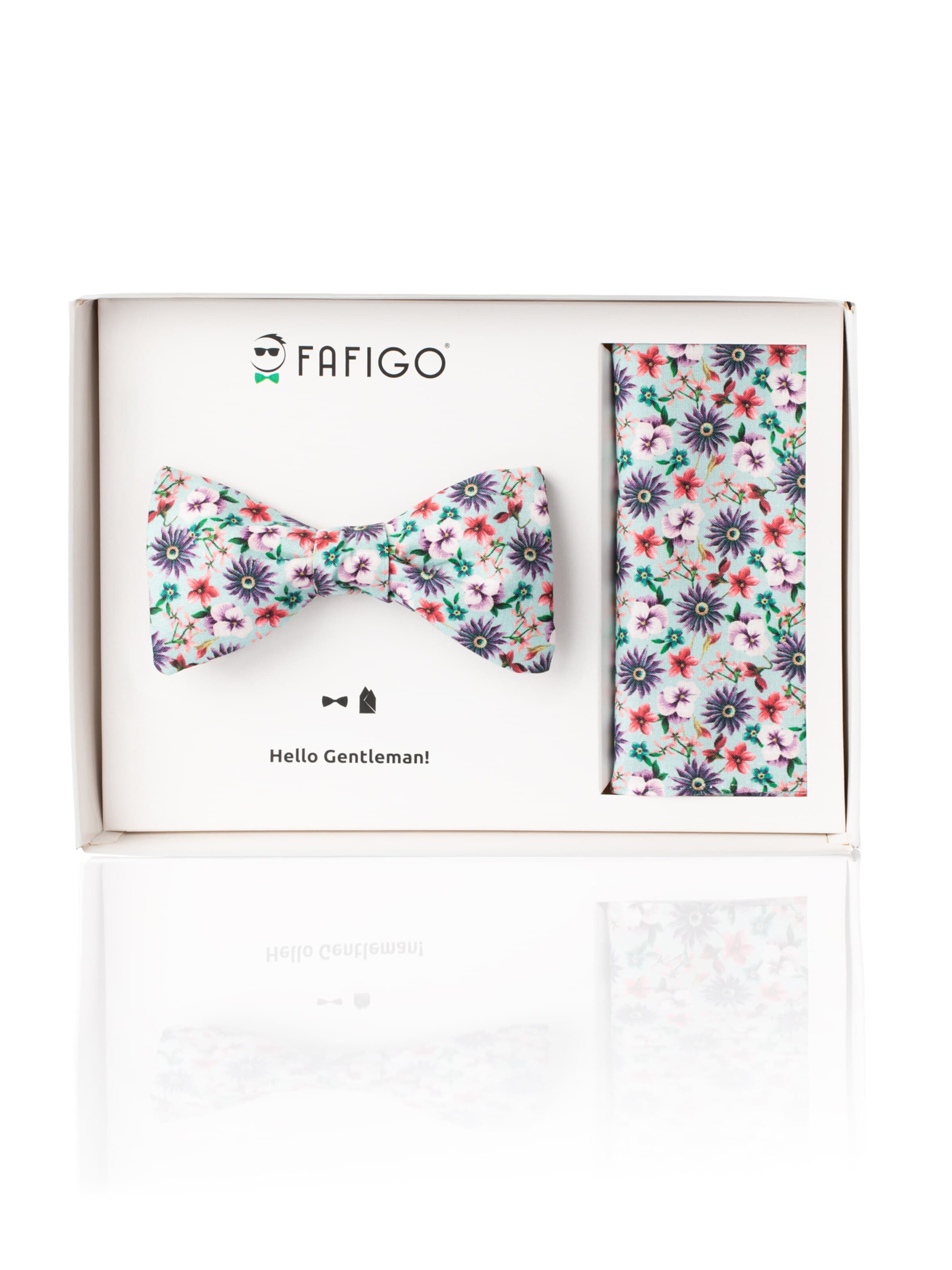 FAFIGO Bow Tie 'Set Luciano' in Blue: front