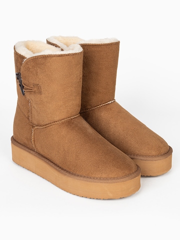 Island Boot Škornji 'EMMY' | rjava barva