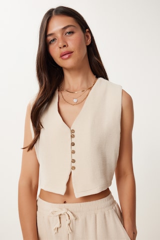 Happiness İstanbul Spodnie do garnituru w kolorze beżowy