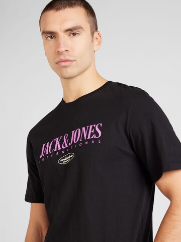 JACK & JONES - Camiseta 'LUCCA' en negro
