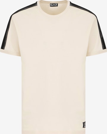 Maglietta di EA7 Emporio Armani in beige: frontale