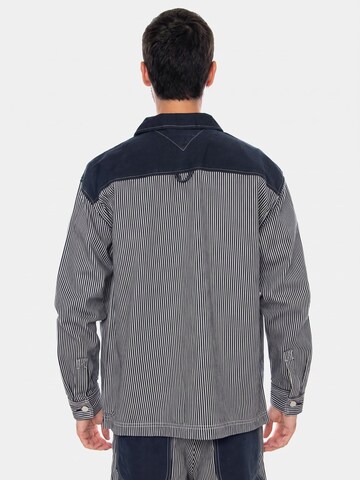 TOMMY HILFIGER Between-season jacket 'SHIRT JACKET CJ6053 DENIM DARK' in Blue