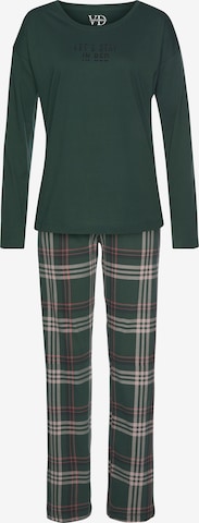 LASCANA Pajama 'Vivance' in Green: front