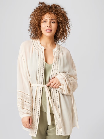 Guido Maria Kretschmer Curvy Kimono 'Pernilla' i beige: forside