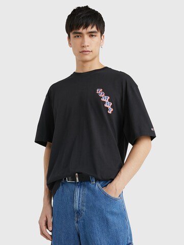 T-Shirt Tommy Jeans en noir : devant