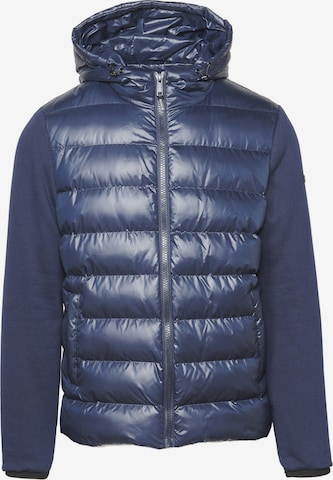 KOROSHI Between-season jacket in Blue: front