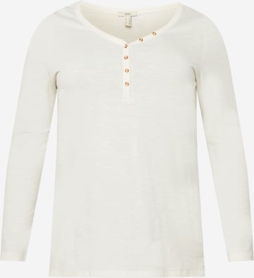 Esprit Curves Shirt in Weiß: predná strana