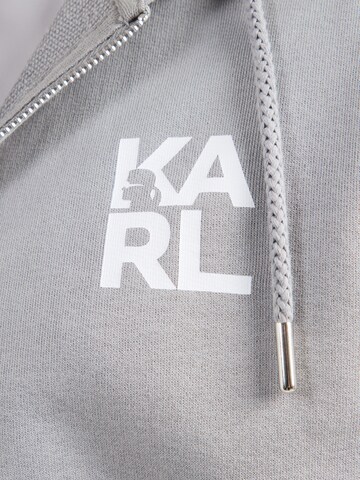 Karl Lagerfeld Bluza rozpinana w kolorze szary