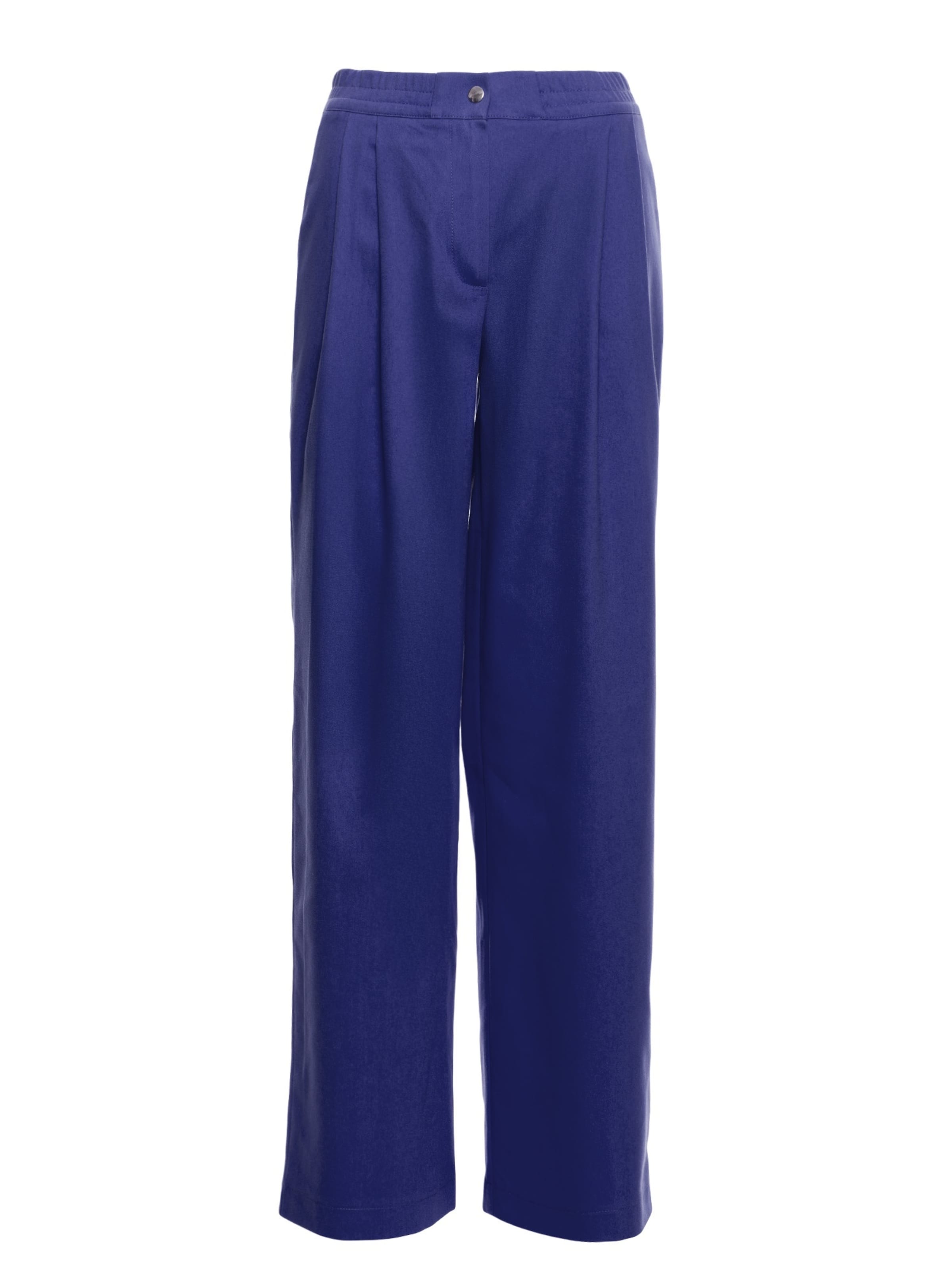 Wide leg Pantaloni de la made of emotion pe albastru: față