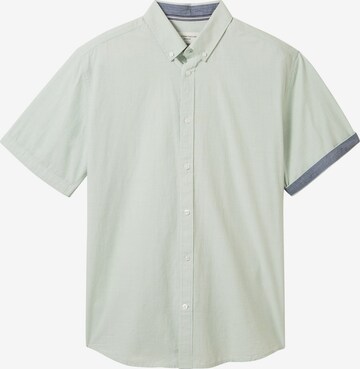 TOM TAILOR Regular fit Button Up Shirt in Green: front