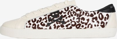 Scalpers Sneakers 'Lia' in Dark brown / Black / White / Off white, Item view