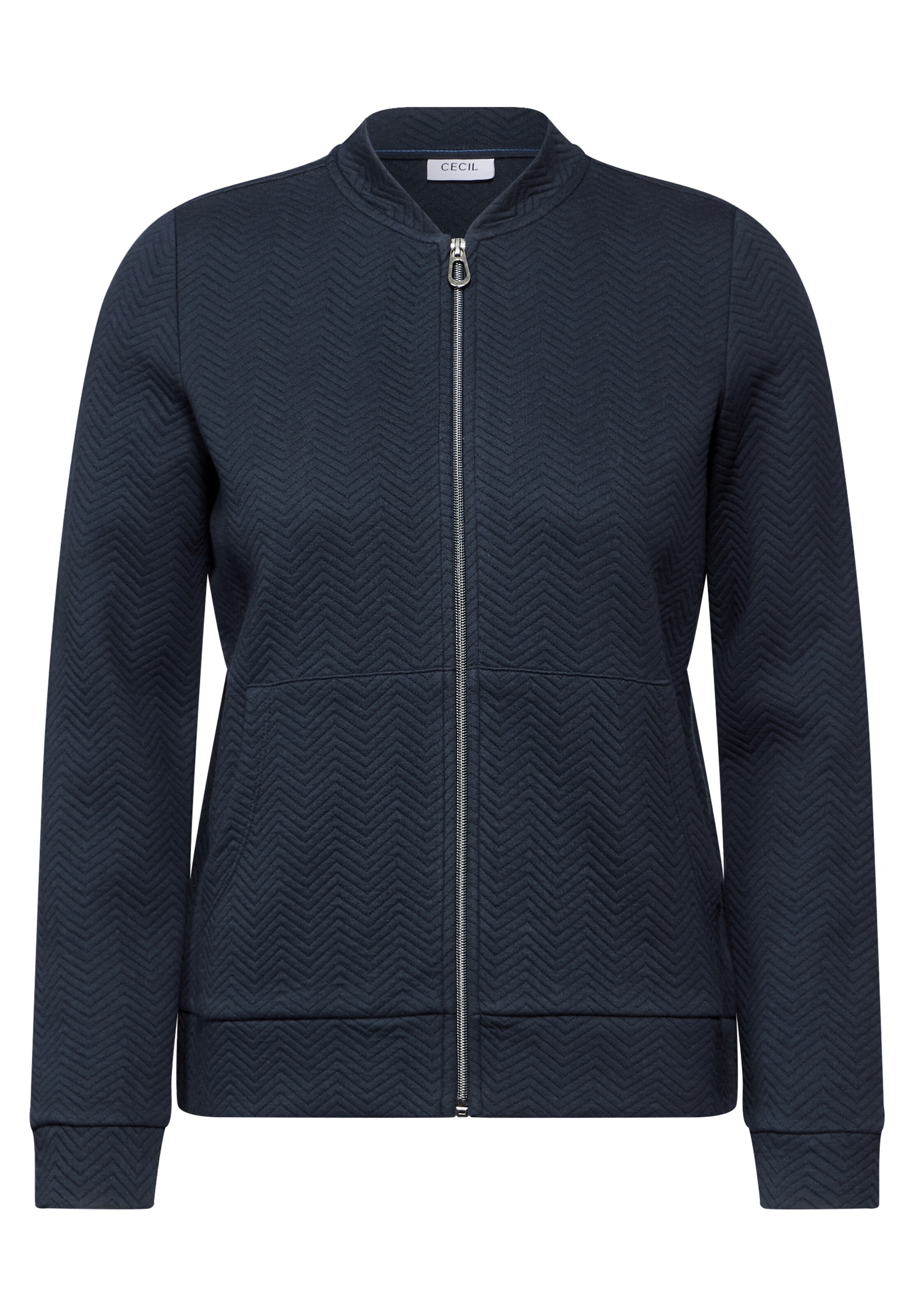 CECIL Strukturjacke in Blau: Vorderseite