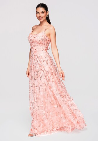 Robe de soirée Ombre en orange