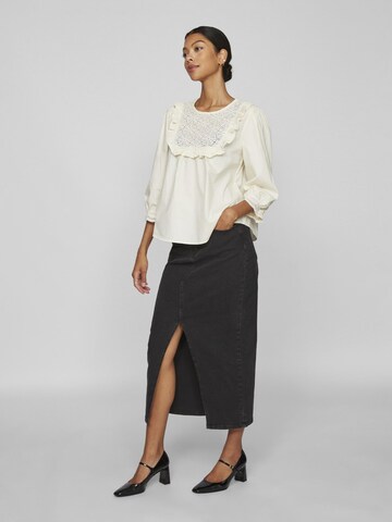 VILA Bluse in Beige