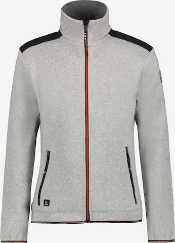 LUHTA Функциональная флисовая куртка 'Ahola' в Серый: спереди