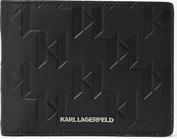 Karl Lagerfeld Πορτοφόλι 'Loom' σε μαύρο: μπροστά