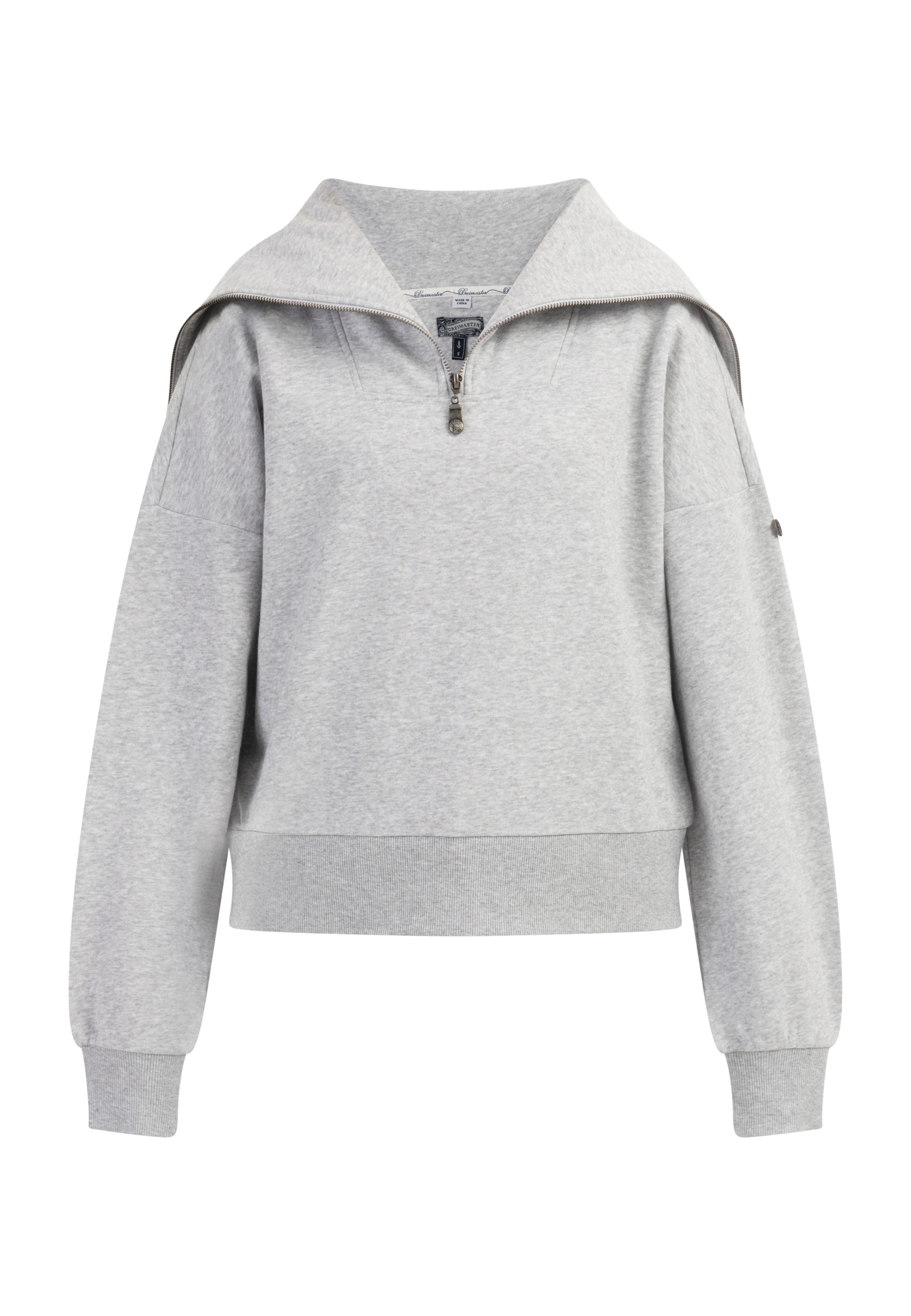 Sweat-shirt DreiMaster Vintage en gris : devant