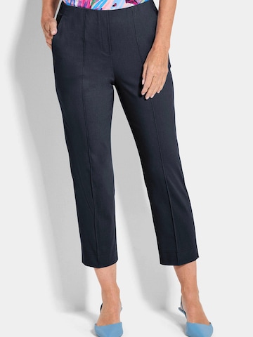 Goldner Slimfit Hose in Blau