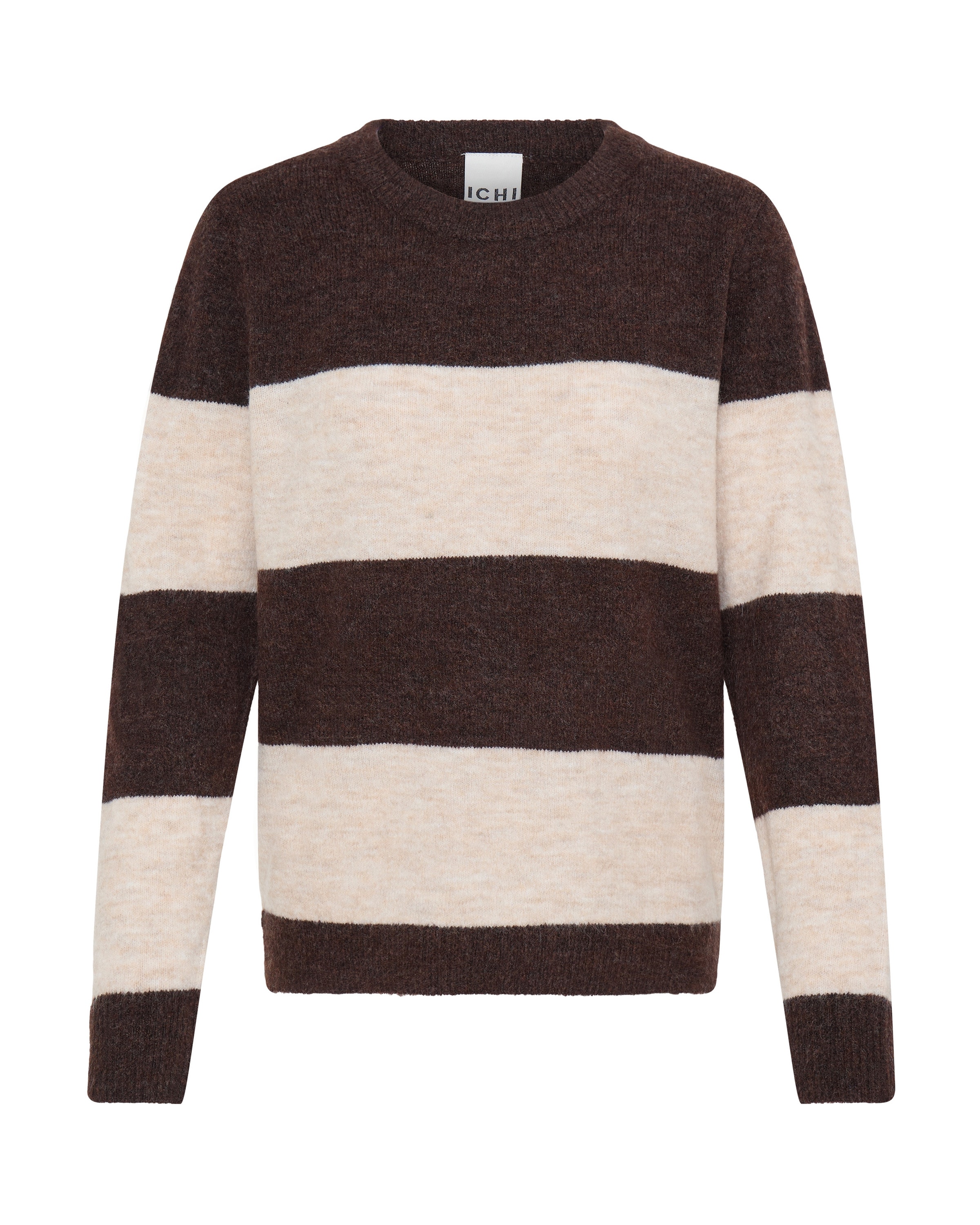 ICHI Pullover in Schwarz: Vorderseite