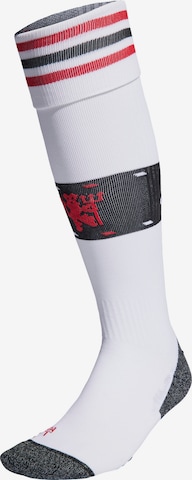 ADIDAS PERFORMANCE Athletic Socks 'Manchester United ' in White: front