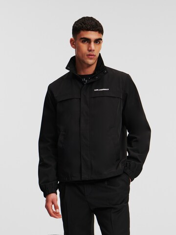 Karl Lagerfeld Performance Jacket in Black: front