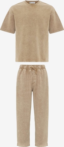 DandaloJednodijelna pidžama - bež boja: prednji dio