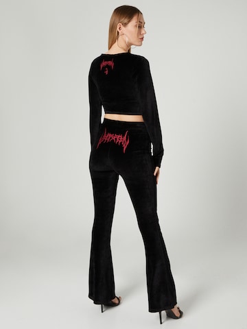 VIERVIER Flared Pants 'Luna' in Black