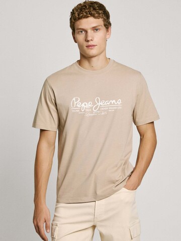 Maglietta 'Dumas' di Pepe Jeans in beige: frontale