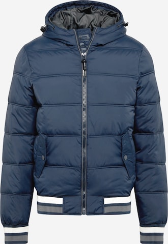 INDICODE JEANS Regular Fit Jacke 'Trejo' in Blau: predná strana